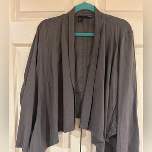 Eileen Fisher Taupe Open Front jacket